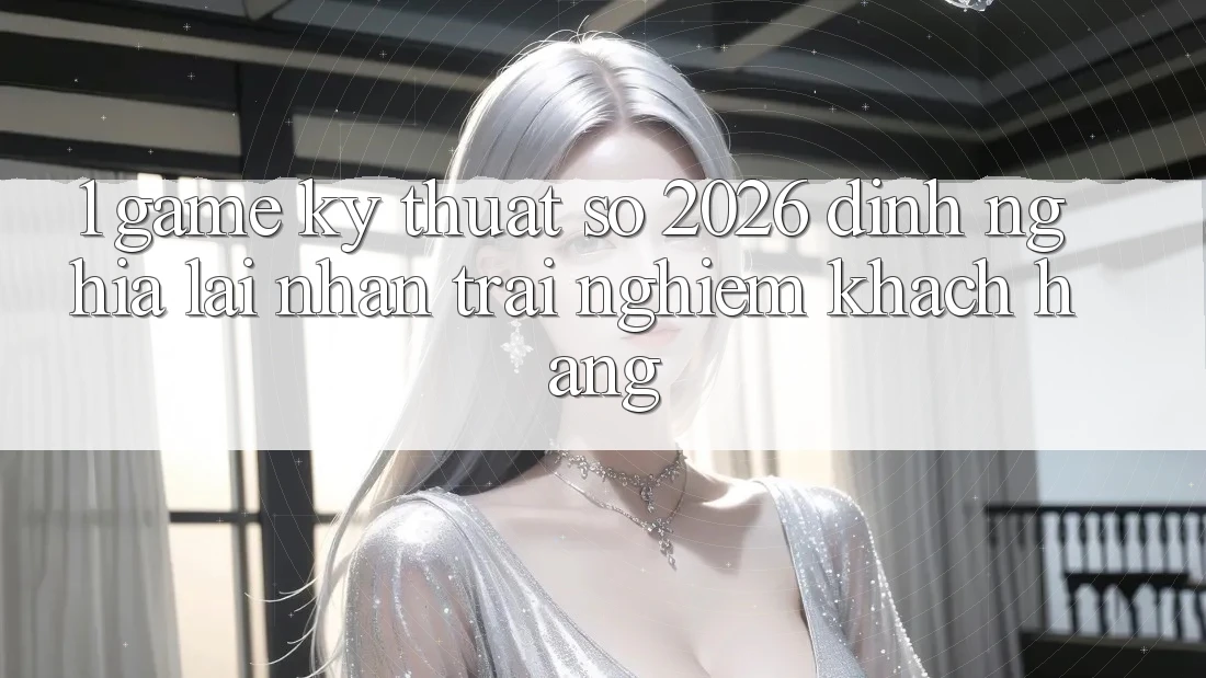 1. Game Kỹ Thuật Số 2026: Định Nghĩa Lại Nhận trải nghiệm Khách hàng 1. Game Kỹ Thuật Số 2026: Định Nghĩa Lại Nhận trải nghiệm Khách hàng