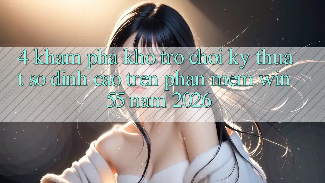 4. Khám Phá Kho Trò chơi Kỹ Thuật Số Đỉnh Cao Trên Phần mềm Win55 Năm 2026
