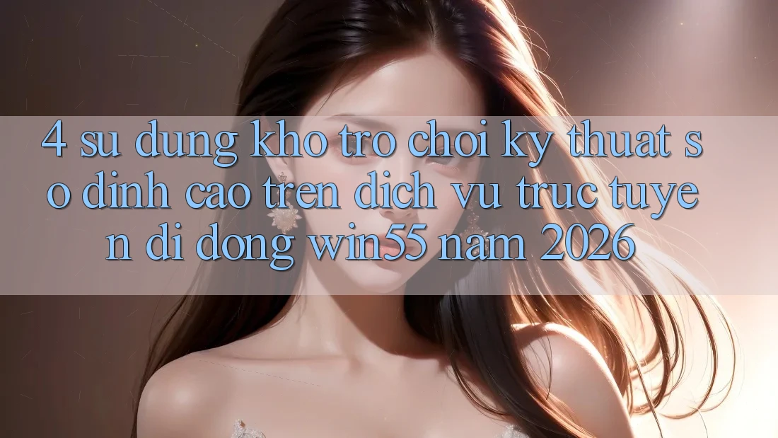 4. Sử dụng Kho Trò chơi Kỹ Thuật Số Đỉnh cao Trên Dịch vụ trực tuyến di động Win55 Năm 2026 4. Sử dụng Kho Trò chơi Kỹ Thuật Số Đỉnh cao Trên Dịch vụ trực tuyến di động Win55 Năm 2026