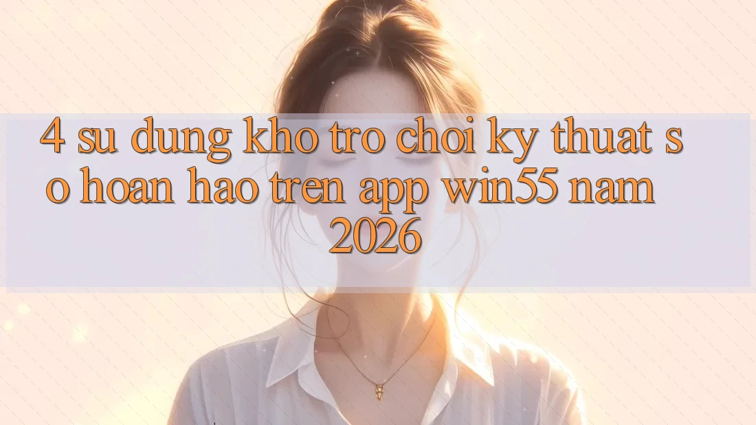 4. Sử dụng Kho Trò chơi Kỹ Thuật Số Hoàn hảo Trên App Win55 Năm 2026 4. Sử dụng Kho Trò chơi Kỹ Thuật Số Hoàn hảo Trên App Win55 Năm 2026