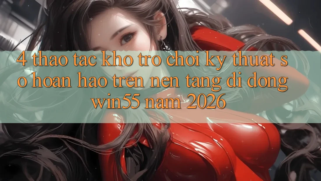 4. Thao tác Kho Trò chơi Kỹ Thuật Số Hoàn hảo Trên Nền tảng di động Win55 Năm 2026 4. Thao tác Kho Trò chơi Kỹ Thuật Số Hoàn hảo Trên Nền tảng di động Win55 Năm 2026