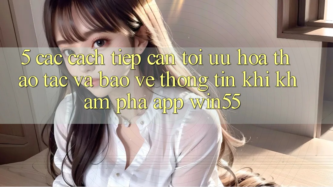 5. Các Cách tiếp cận Tối Ưu Hóa Thao tác Và Bảo vệ thông tin Khi Khám phá App Win55 5. Các Cách tiếp cận Tối Ưu Hóa Thao tác Và Bảo vệ thông tin Khi Khám phá App Win55