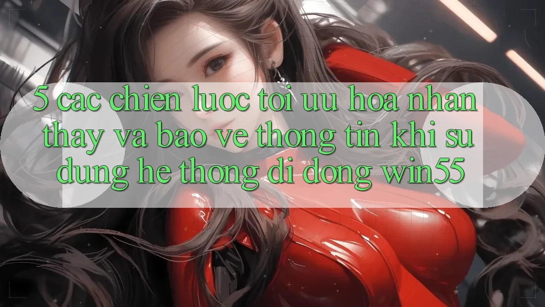 5. Các Chiến Lược Tối Ưu Hóa Nhận thấy Và Bảo vệ thông tin Khi Sử Dụng Hệ thống di động Win55