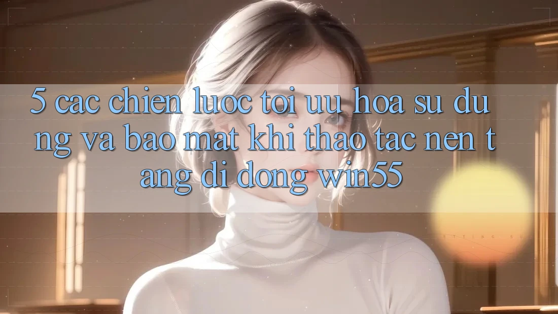 5. Các Chiến Lược Tối Ưu Hóa Sử dụng Và Bảo Mật Khi Thao tác Nền tảng di động Win55 5. Các Chiến Lược Tối Ưu Hóa Sử dụng Và Bảo Mật Khi Thao tác Nền tảng di động Win55