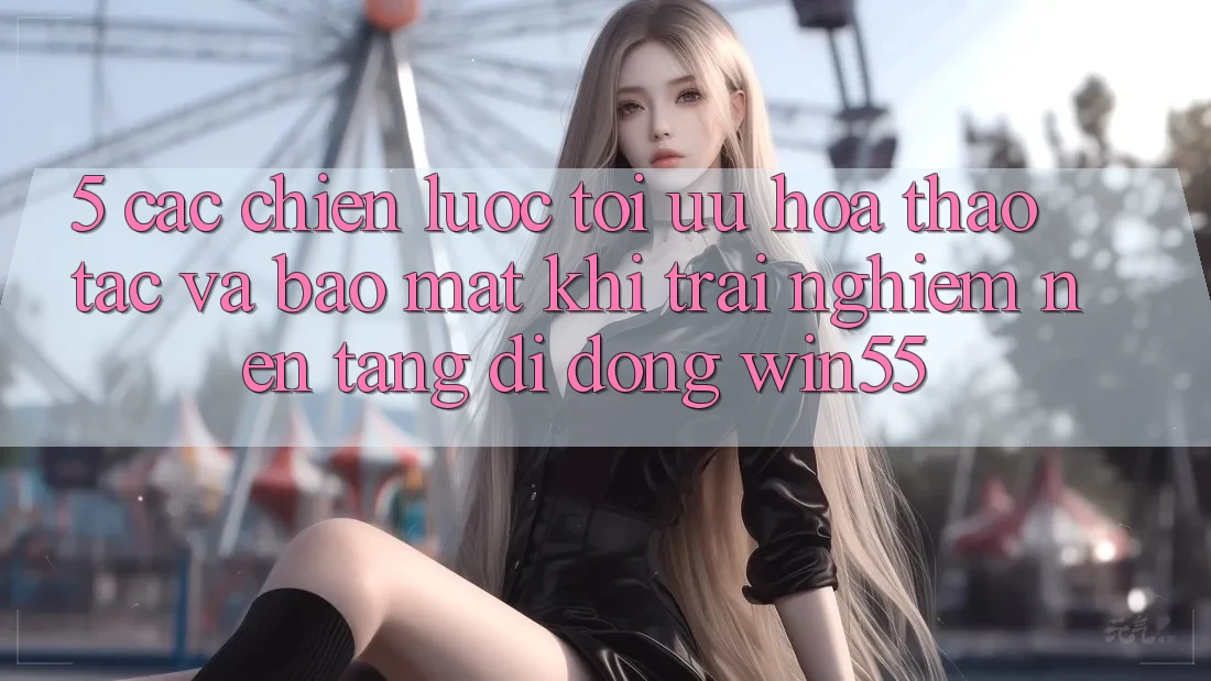 5. Các Chiến Lược Tối Ưu Hóa Thao tác Và Bảo Mật Khi Trải nghiệm Nền tảng di động Win55