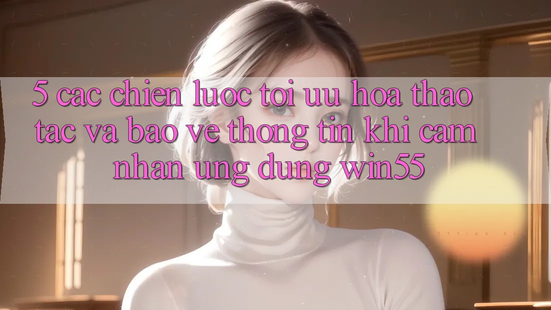 5. Các Chiến Lược Tối Ưu Hóa Thao tác Và Bảo vệ thông tin Khi Cảm nhận Ứng dụng Win55 5. Các Chiến Lược Tối Ưu Hóa Thao tác Và Bảo vệ thông tin Khi Cảm nhận Ứng dụng Win55