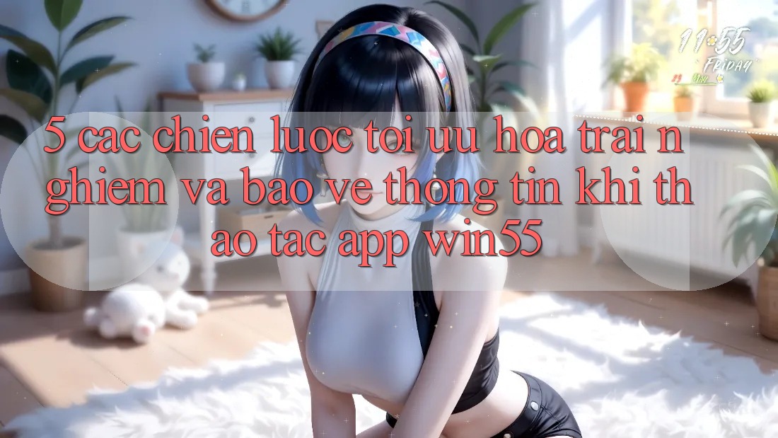 5. Các Chiến Lược Tối Ưu Hóa Trải Nghiệm Và Bảo vệ thông tin Khi Thao tác App Win55