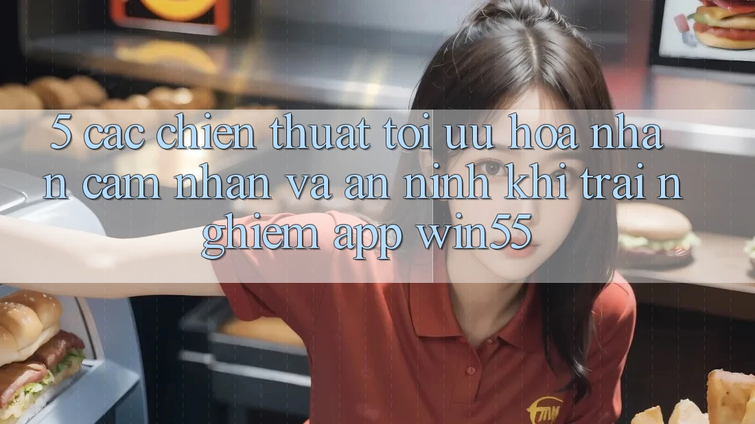 5. Các Chiến thuật Tối Ưu Hóa Nhận cảm nhận Và An ninh Khi Trải nghiệm App Win55 5. Các Chiến thuật Tối Ưu Hóa Nhận cảm nhận Và An ninh Khi Trải nghiệm App Win55