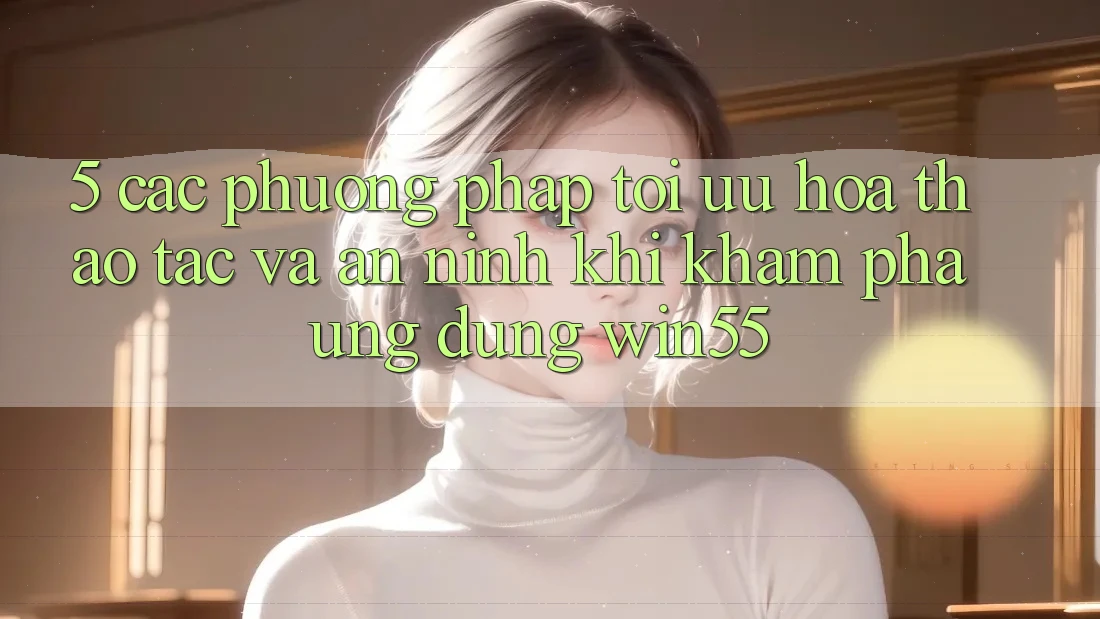 5. Các Phương pháp Tối Ưu Hóa Thao tác Và An ninh Khi Khám phá Ứng dụng Win55 5. Các Phương pháp Tối Ưu Hóa Thao tác Và An ninh Khi Khám phá Ứng dụng Win55