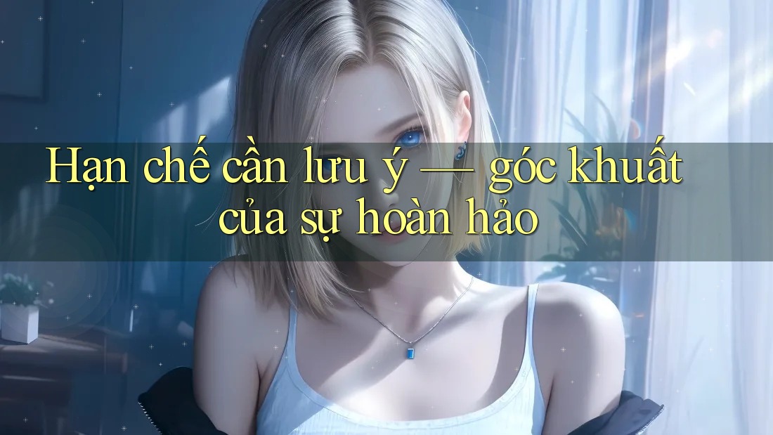Hạn chế cần lưu ý: Góc khuất của sự hoàn hảo Hạn chế cần lưu ý: Góc khuất của sự hoàn hảo