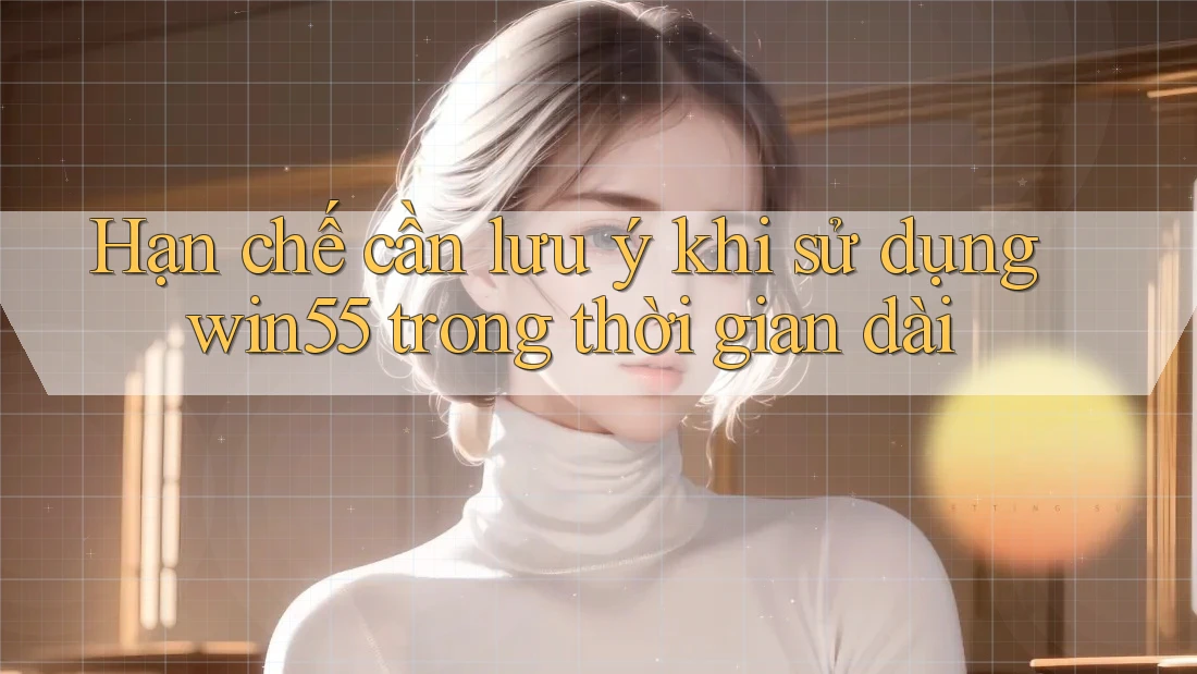 Hạn chế cần lưu ý khi sử dụng win55 trong thời gian dài