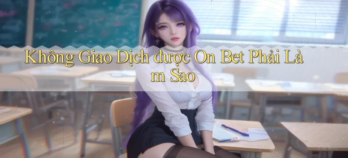 không giao dịch được on bet phải làm sao