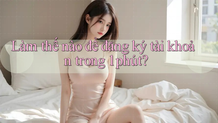 Làm thế nào để đăng ký tài khoản trong 1 phút? Làm thế nào để đăng ký tài khoản trong 1 phút?
