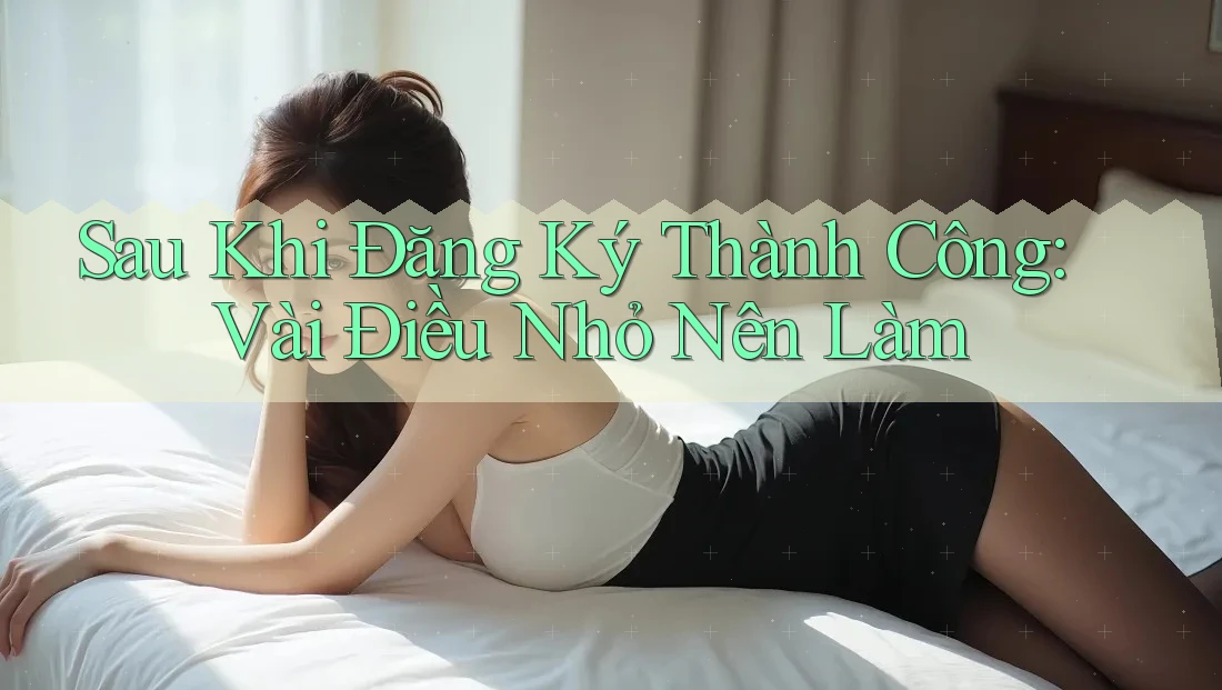 Sau Khi Đăng Ký Thành Công: Vài Điều Nhỏ Nên Làm Sau Khi Đăng Ký Thành Công: Vài Điều Nhỏ Nên Làm